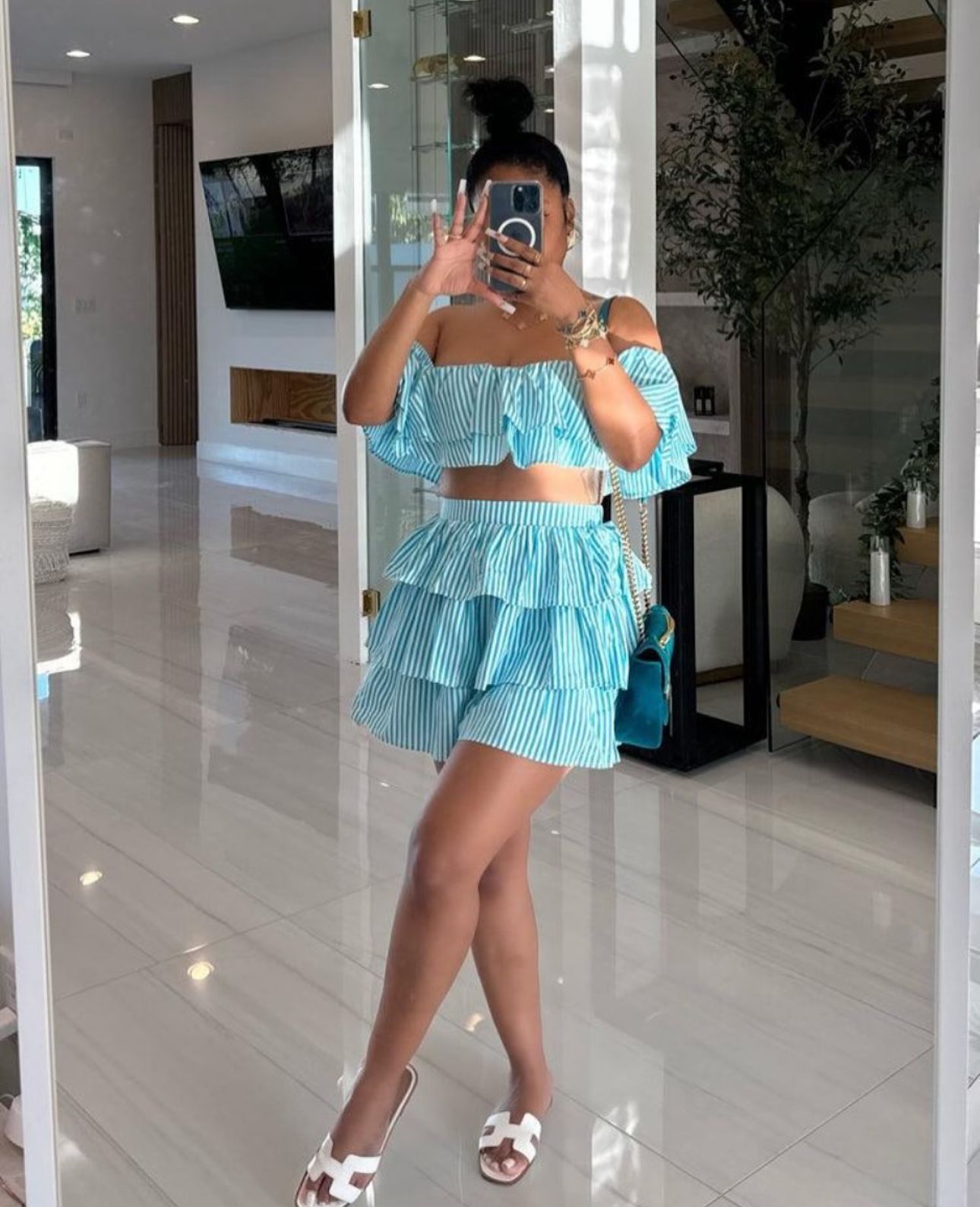 layered short set