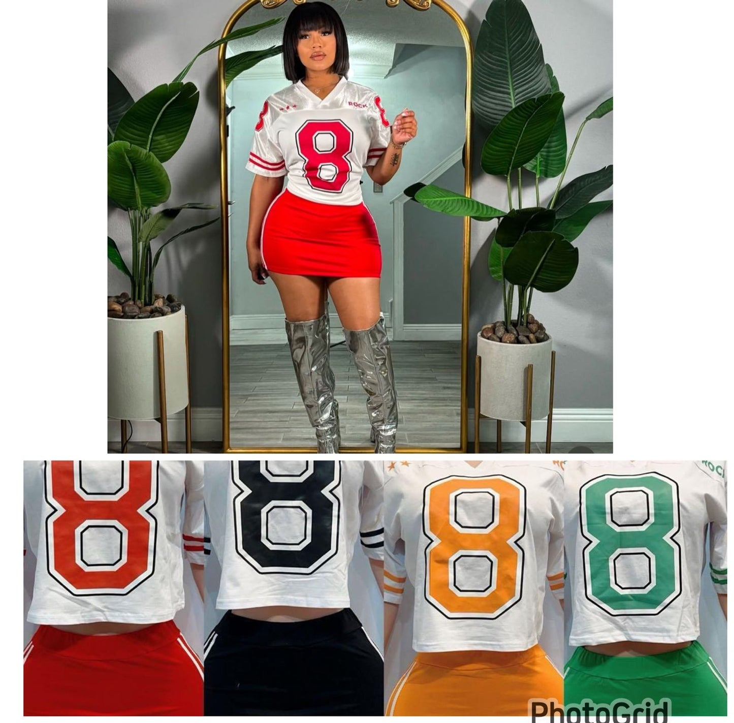 Jersey skirt set